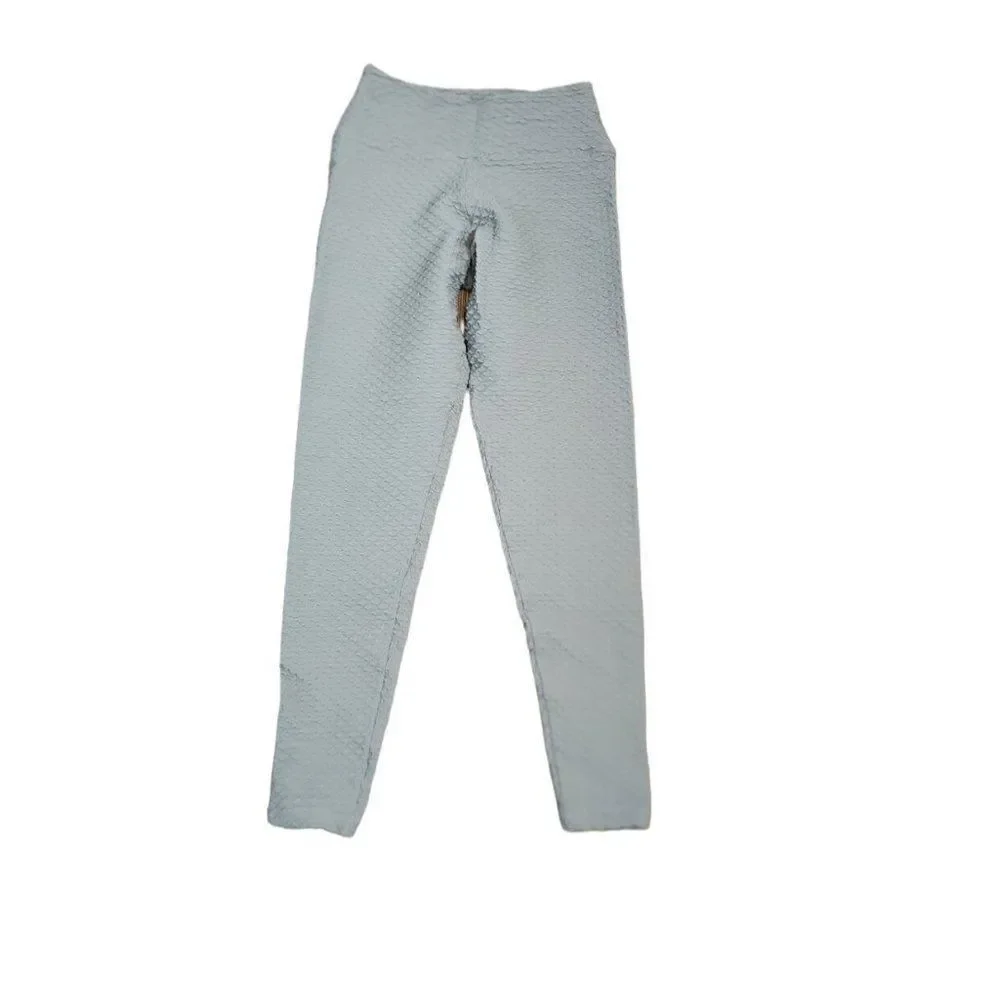 Booty By BraBants One Size Croco Capri Leggings in Light Grey